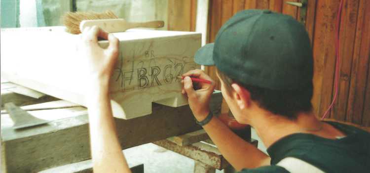 Beschriften des fertigen Werkstücks